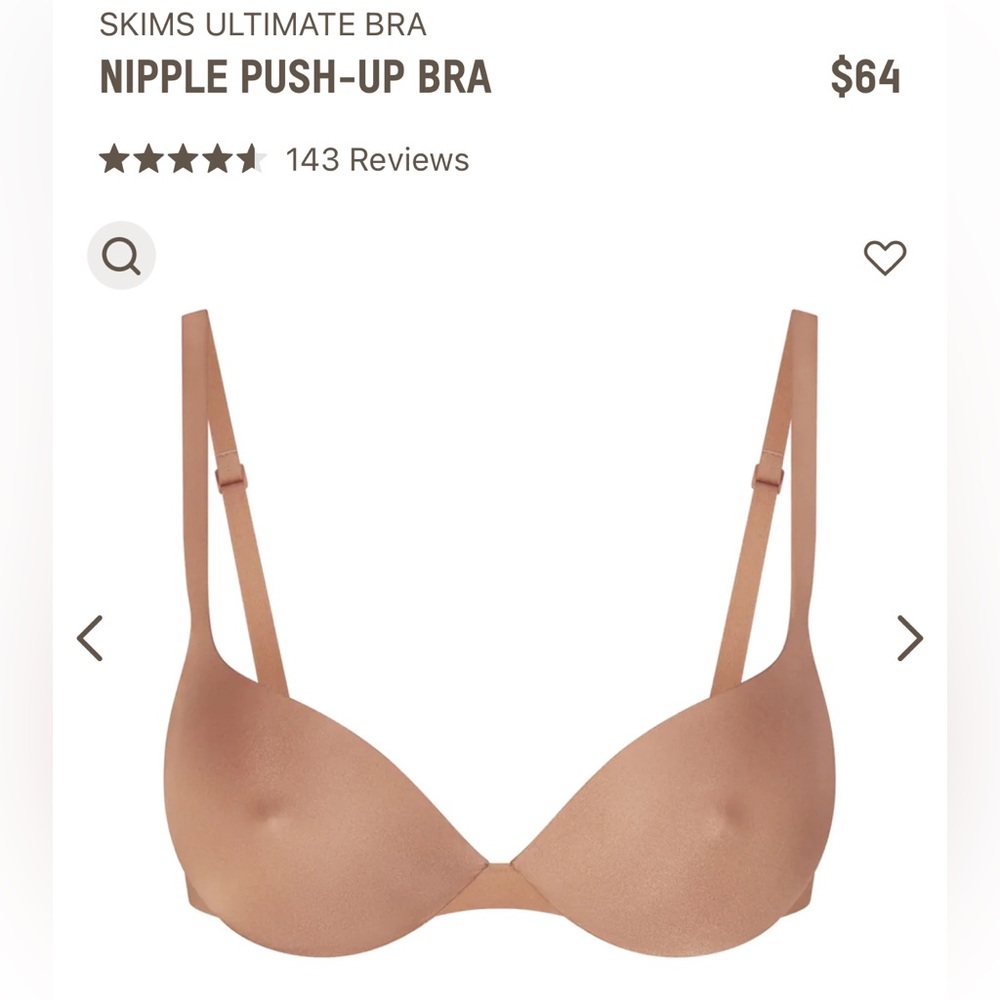 SKIMS Nipple Push-Up Bra - Tan